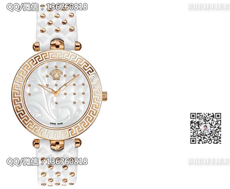 【顶级原单】范思哲(Versace)女白皮带美杜莎标志尊贵VK7090013 手表