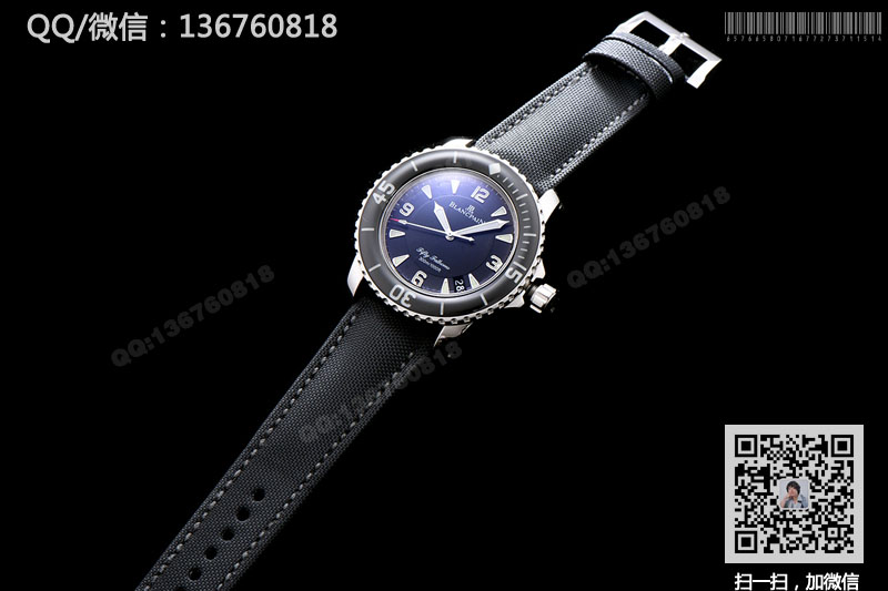 高仿宝珀手表-Blancpain五十噚系列 5015-1130-52 自动机械腕表