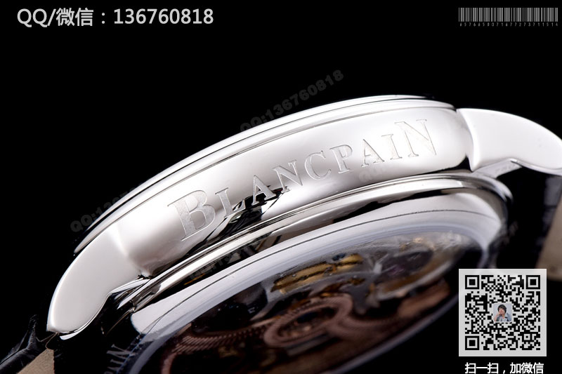 高仿宝珀手表-瑞士超A一比一Blancpain 布拉苏斯春宫系列手动陀飞轮机械皮带钢壳男表