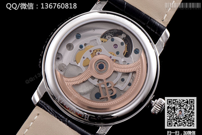 高仿宝珀手表-瑞士超A一比一Blancpain 布拉苏斯春宫系列手动陀飞轮机械皮带钢壳男表