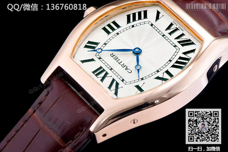 CARTIER卡地亚龟形系列W1556362玫瑰金石英腕表