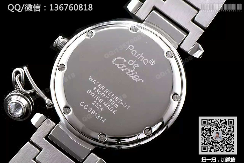 CARTIER卡地亚帕莎系列W3140026黑盘腕表