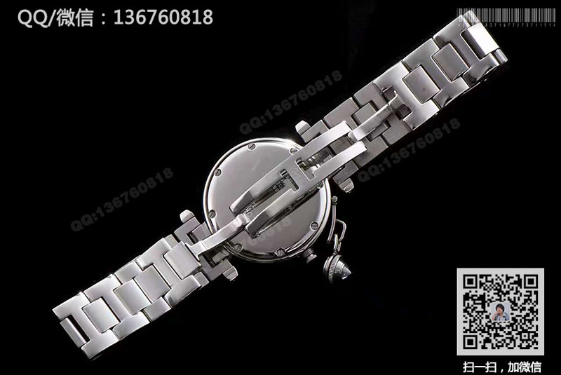 CARTIER卡地亚帕莎系列WJ123121黑盘精钢腕表