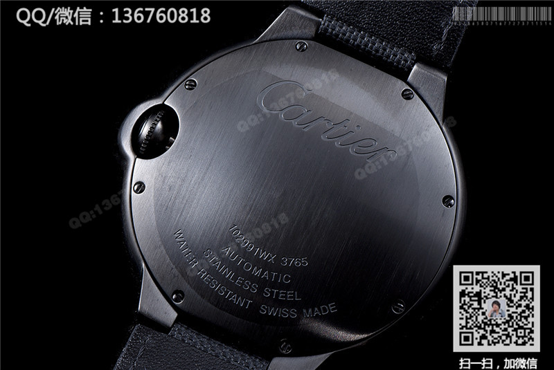 CARTIER卡地亚碳镀层蓝气球系列WSBB0015机械腕表