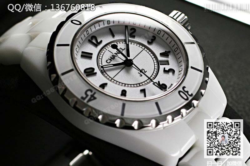 【超值推荐】香奈儿J12系列白色陶瓷手表H0968