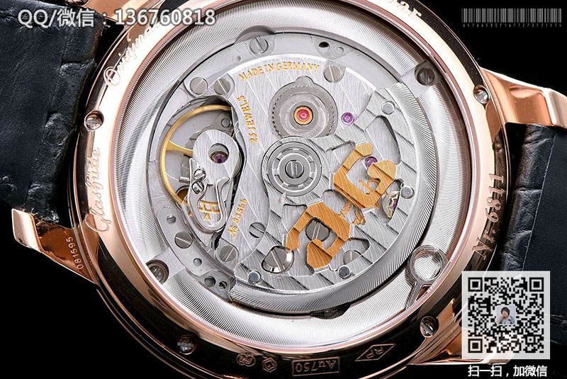 高仿格拉苏蒂原创手表-Glashütte Original 精髓系列1-39-59-01-05-04玫瑰金机械腕表