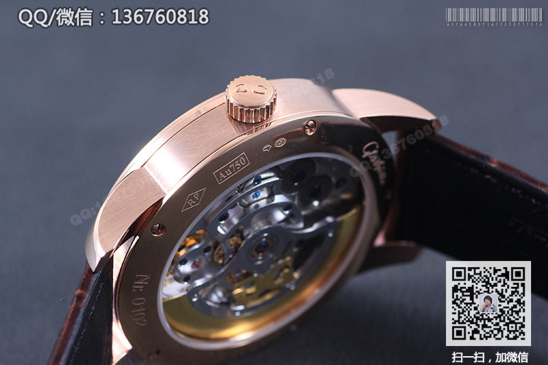 高仿格拉苏蒂原创手表-Glashütte Original 参议员系列94-11-01-01-04玫瑰金陀飞轮腕表