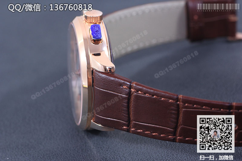 高仿芝柏手表-Girard-Perregaux 男表系列49544-52-231-BB60双时区玫瑰金机械腕表