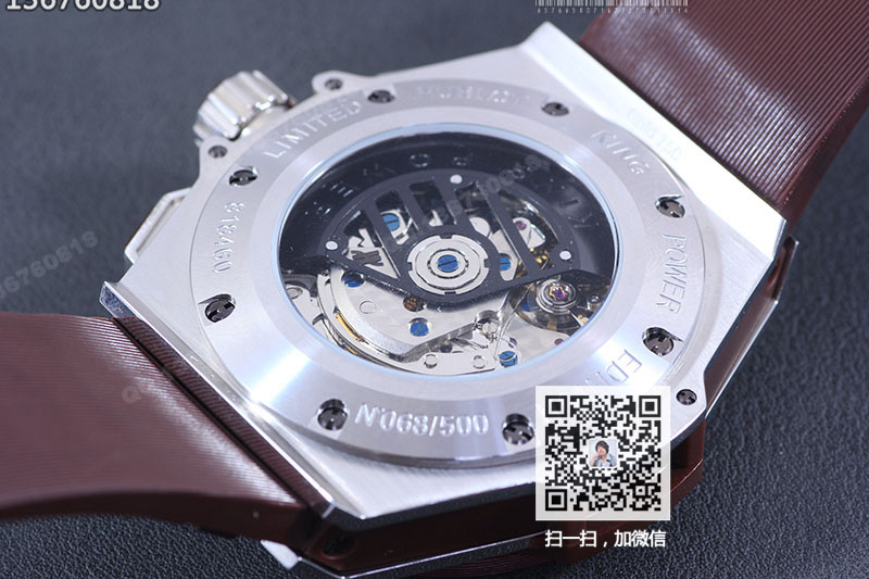 高仿宇舶手表-HUBLOT 王者至尊系列715.CI.1110.RX棕色超大机械腕表