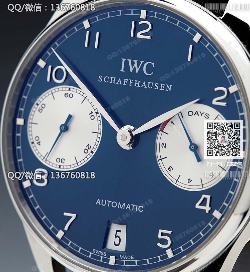 【NOOB完美版】万国葡萄牙系列七日链自动机械手表IW500112 劳伦斯限量版
