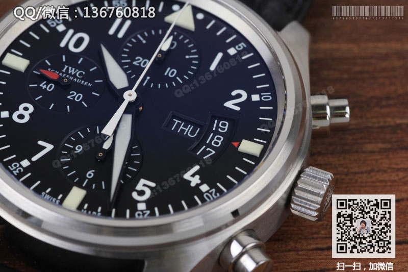 高仿万国手表-飞行员系列多功能计时腕表IW377701