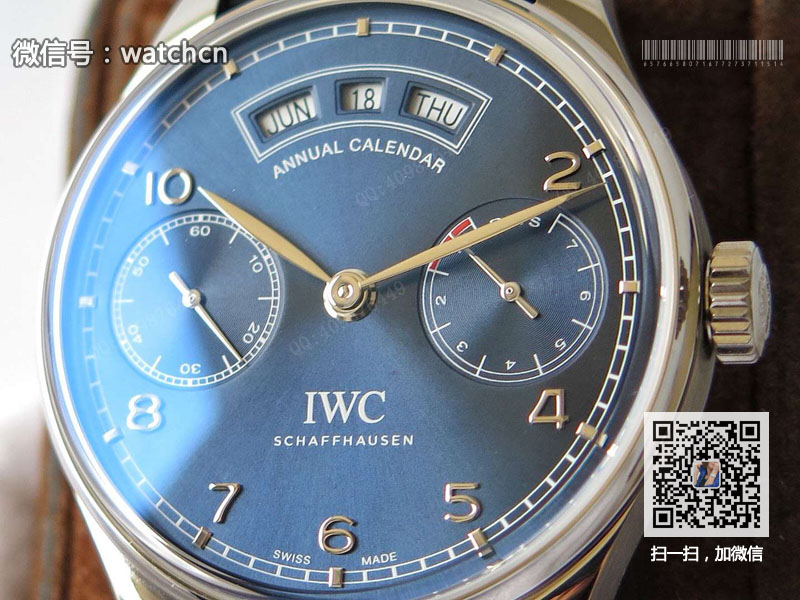 高仿万国葡萄牙系列年历腕表IW503502 机械男表