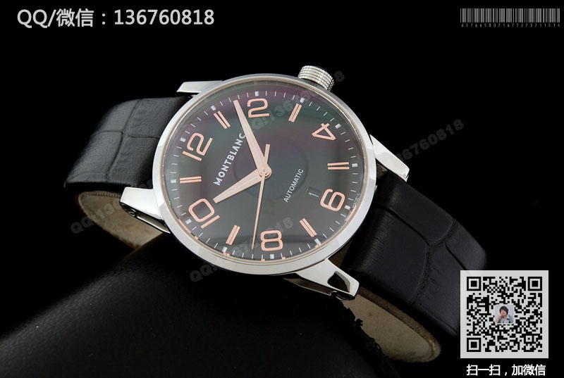 高仿万宝龙手表-MontBlanc时光行者系列101551男士机械表 皮带款