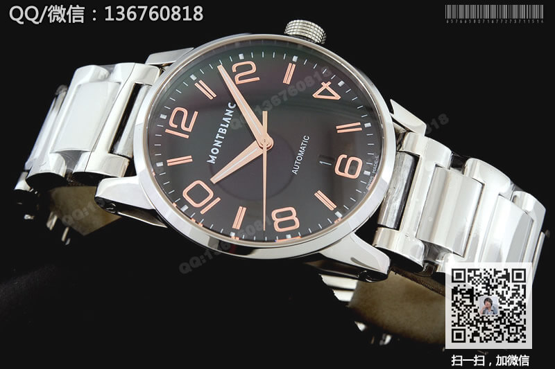 高仿万宝龙手表-MontBlanc时光行者系列101551男士机械表 钢带款