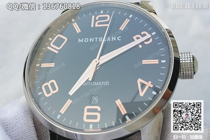 高仿万宝龙手表-MontBlanc时光行者系列101551男士机械表 钢带款