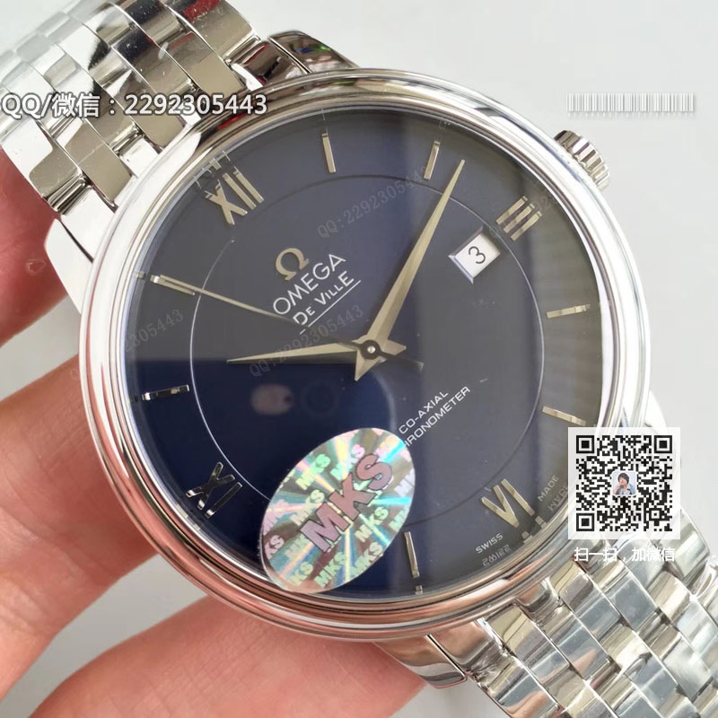 高仿欧米茄手表-Omega碟飞系列自动机械手表424.10.37.20.03.001（蓝面）