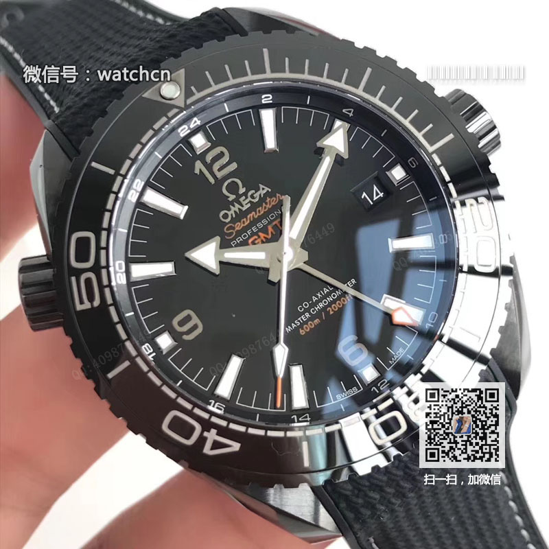 高仿欧米茄手表-海马系列海洋宇宙600米 215.92.46.22.01.001 机械男表（深海之黑）
