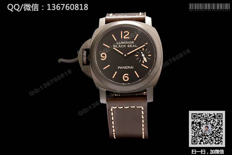 PANERAI沛纳海限量珍藏款系列PAM00786A黑色涂层精钢机械腕表