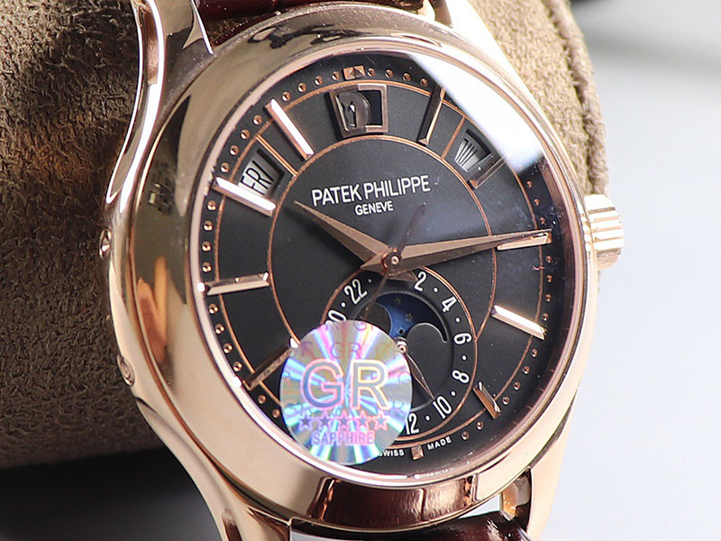 高仿百达翡丽手表-PATEK PHILIPPE 复杂功能计时系列5205R-010 腕表 黑色表盘