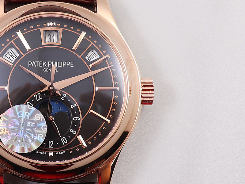 高仿百达翡丽手表-PATEK PHILIPPE 复杂功能计时系列5205R-010 腕表 黑色表盘