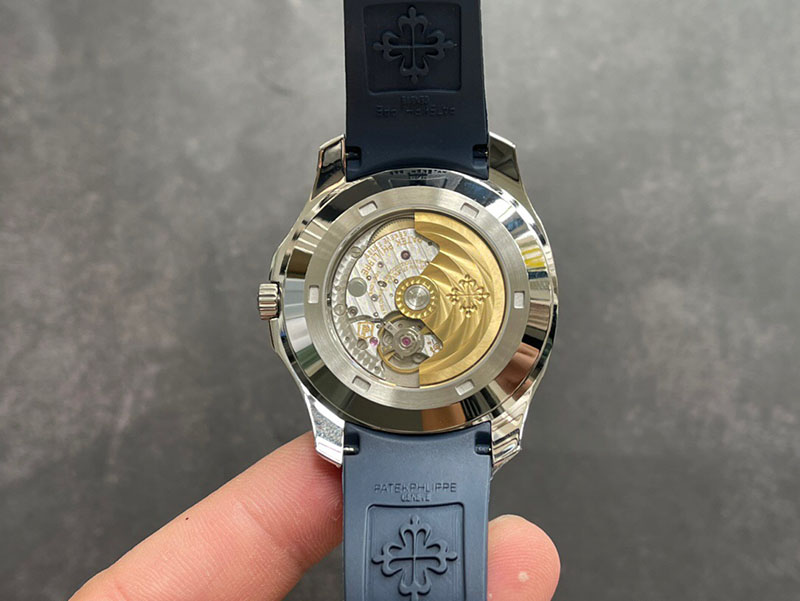 高仿百达翡丽手表-AQUANAUT系列5168G-001机械男表蓝面