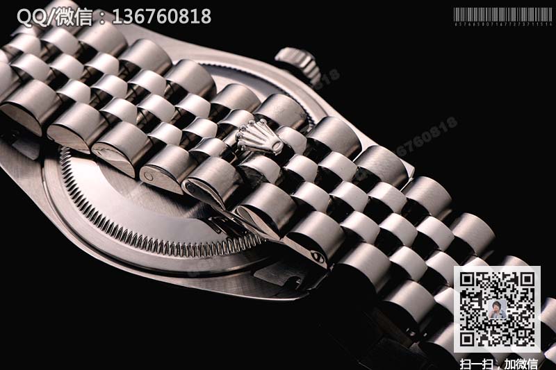 【顶级高仿表】劳力士日志型系列自动机械腕表116234 黑面镶钻