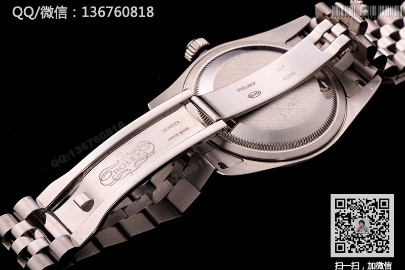 【顶级高仿表】劳力士日志型系列自动机械腕表116234G 镶钻纹面