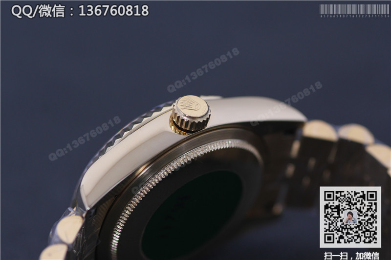 【顶级精仿】劳力士Rolex日志型自动机械金表116238 银色花纹表盘腕表
