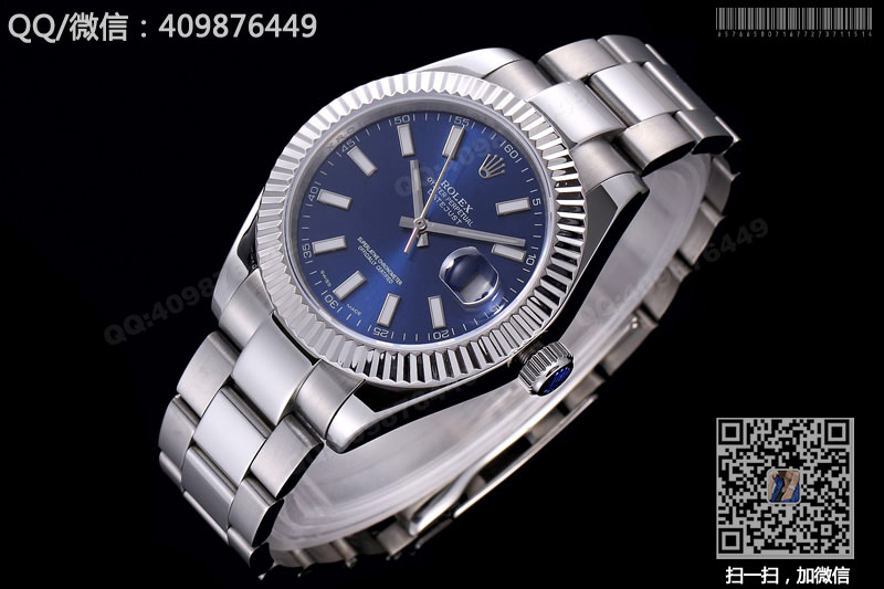高仿劳力士手表-日志型II系列116334腕表 蓝色表盘