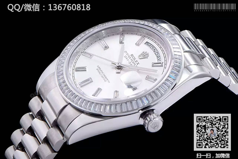 【精品】ROLEX劳力士星期日历型系列 228396TBR 银盘镶钻腕表