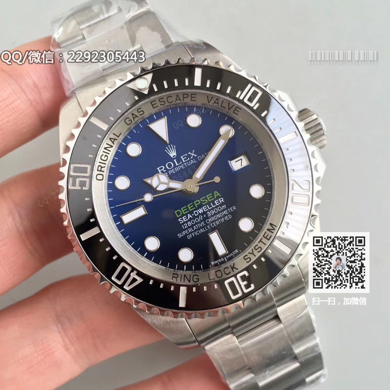 高仿劳力士手表-Rolex海使型系列116660-98210 蓝盘腕表 渐变蓝鬼王