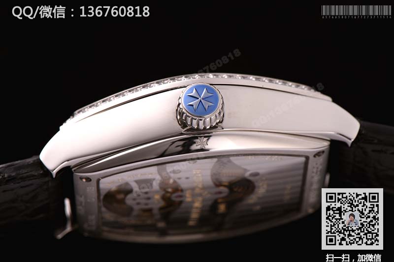 高仿江诗丹顿手表-马耳他陀飞轮-限量铂金珍藏系列30130/000P-9876镶钻腕表