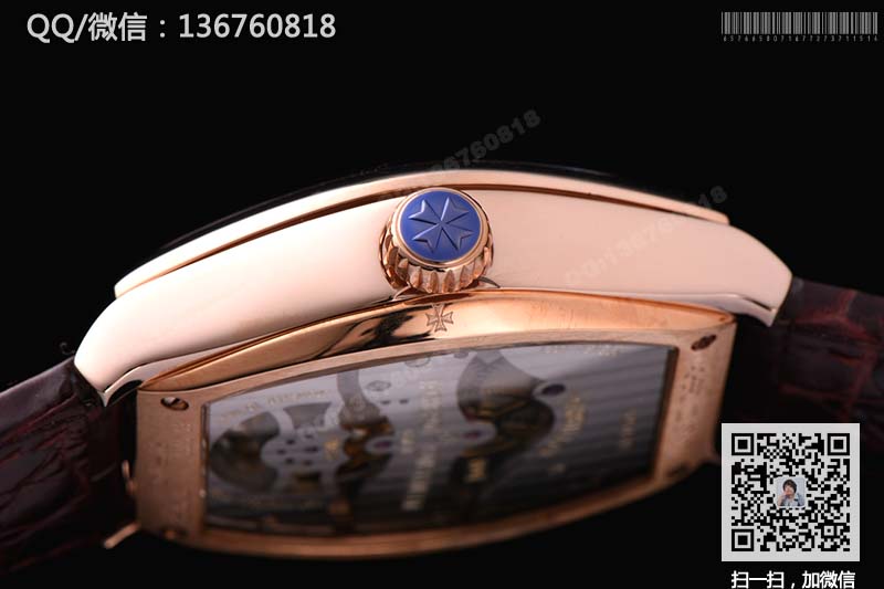 高仿江诗丹顿手表-马耳他陀飞轮-限量铂金珍藏系列30130/000R-9754镶钻腕表