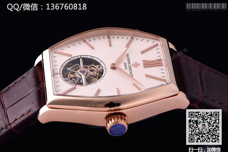 高仿江诗丹顿手表-马耳他陀飞轮-限量铂金珍藏系列30130/000R-9754镶钻腕表