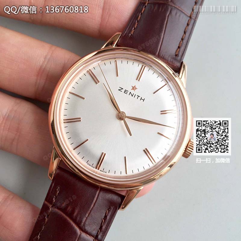 高仿真力时手表-ZENITH 150周年纪念款18.2270.6150/01.C498男士复刻腕表