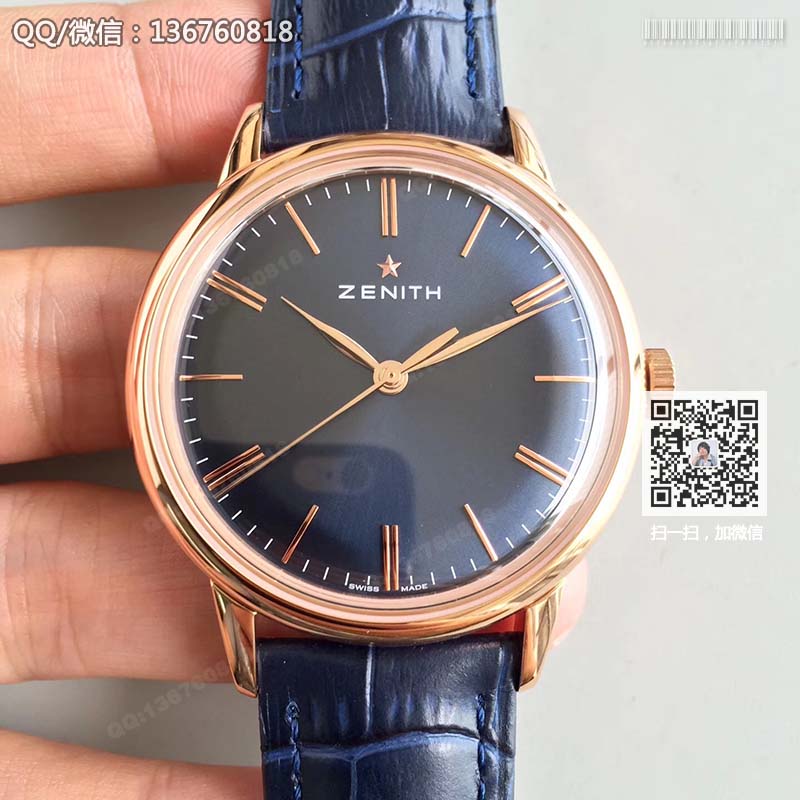 高仿真力时手表-ZENITH 150周年纪念款03.2272.6150男士复刻腕表