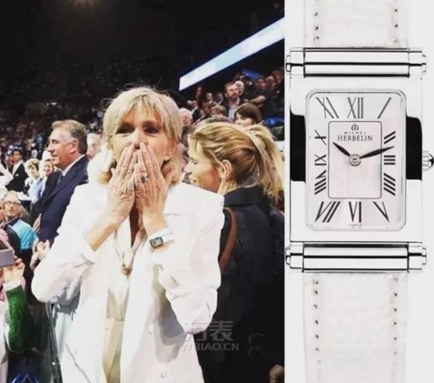 　　新任法国总统夫人赫柏林戴什么手表?